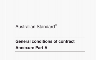 AS 4000A:1997 pdf – General conditions of contract Annexure Part A