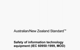 AS/NZS 60950:2000 pdf – Safety of information technology equipment (IEC 60950:1999, MOD)