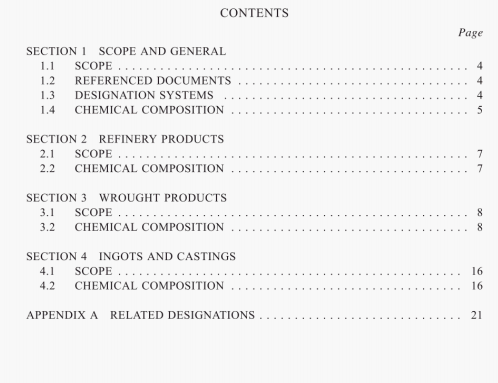 AS 2738:2000 pdf – Copper and copper alloys— Compositions and designations of refinery products, wrought products,ingots and castings