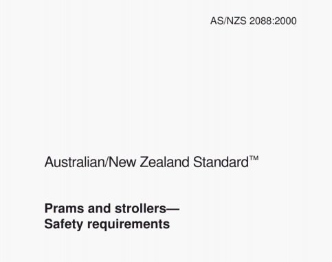 AS/NZS 2088:2000 pdf – Prams and strollers—Safety requirements