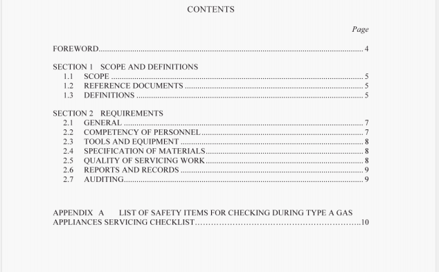 AS 4575:2005 pdf – Gas appliances-Quality of servicing