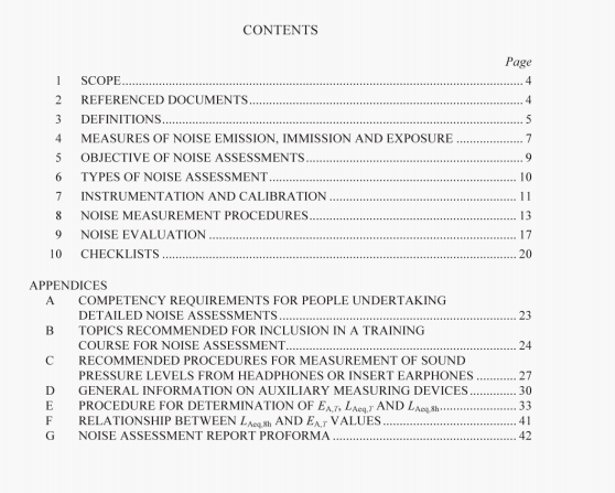 AS/NZS 1269.1:2005 pdf – Occupational noise managementPart 1: Measurement and assessment of noise immission and exposure