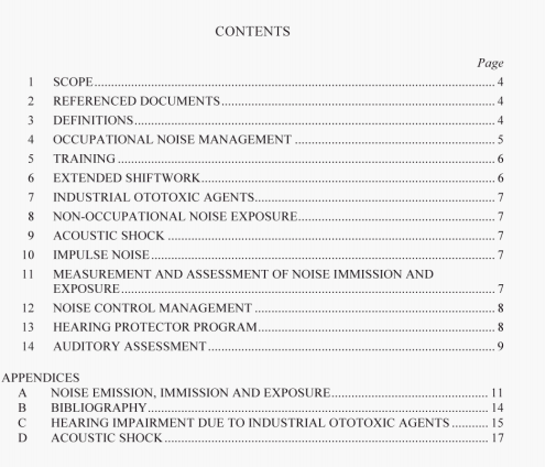 AS/NZS 1269.0:2005 pdf – Occupational noise management Part 0: overview and general requirements