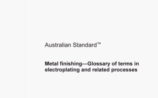 AS 4108:2005 pdf – Metal finishing-Glossary of terms in electroplating and related processes