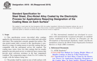 ASTM A918:2019 pdf download