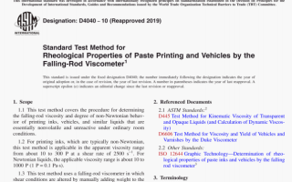 ASTM D4040:19 pdf download