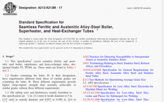 ASTM A213:17 pdf download